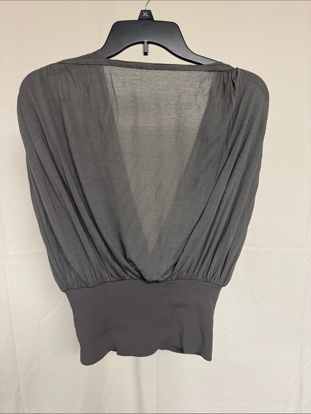 Elegant Grey Pleated Women's Dress - Picture 5 of 13